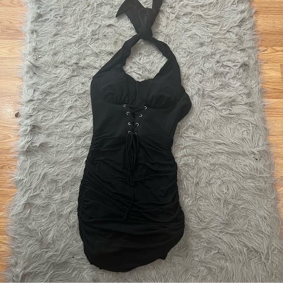 New Windsor black corset bodycon dress size small - Picture 3 of 5